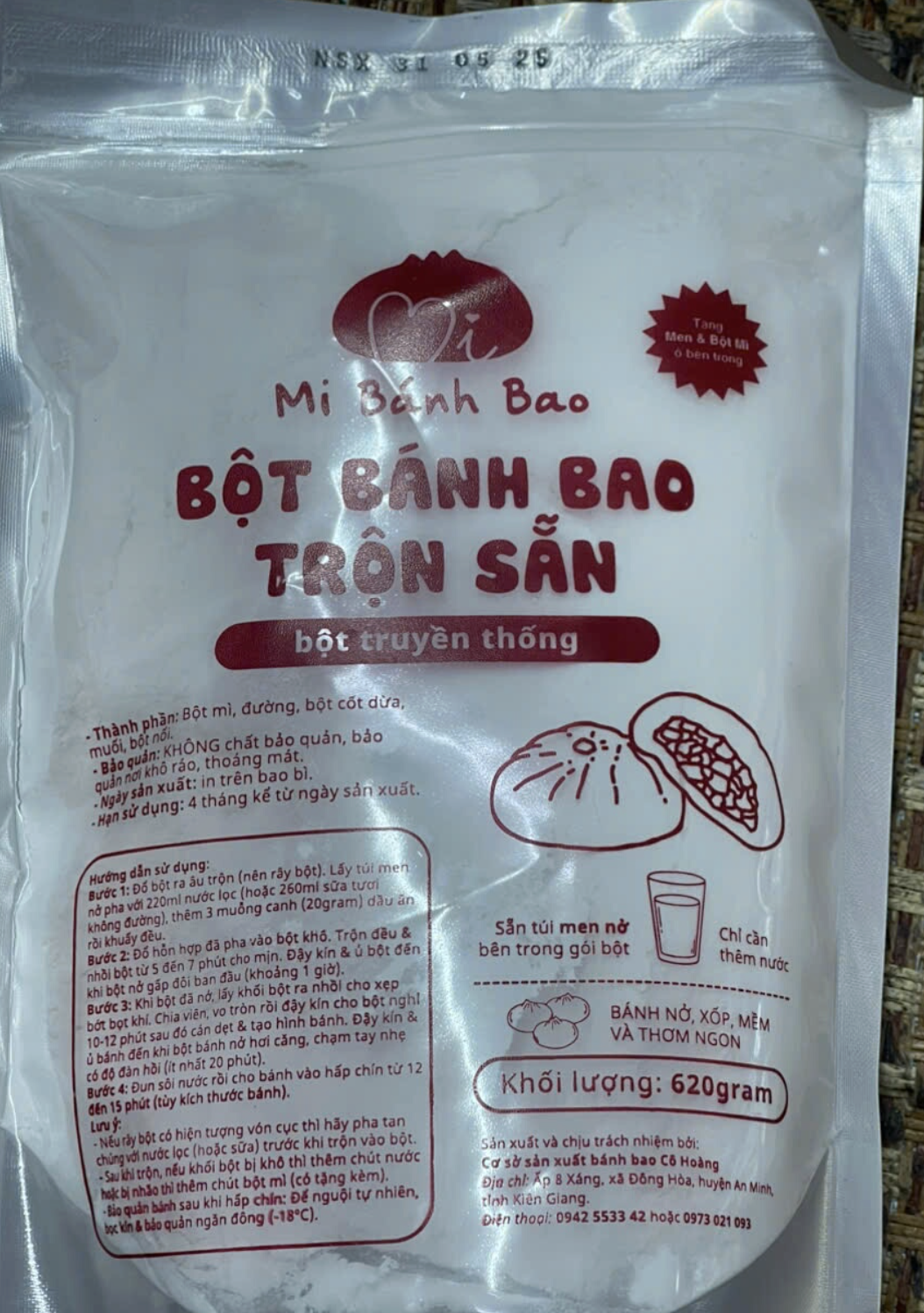 Bột Mi Bánh Bao 500g
